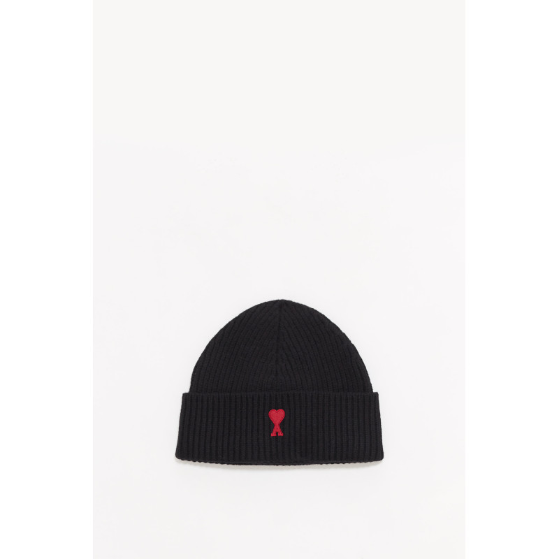 AMI NOIR ROUGE AMI DE COEUR BEANIE